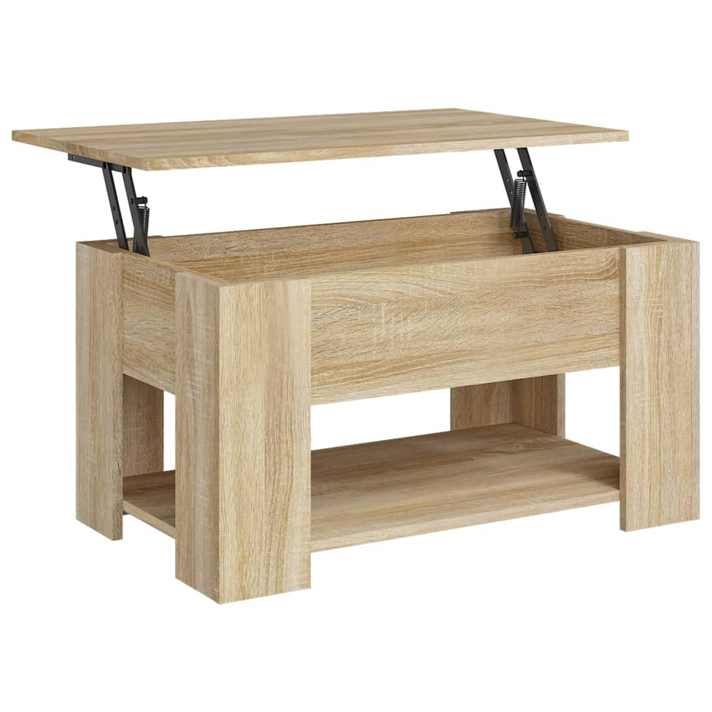 Couchtisch Sonoma-Eiche 79x49x41 cm Holzwerkstoff - Pazzar.ch