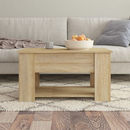 Couchtisch Sonoma-Eiche 79x49x41 cm Holzwerkstoff - Pazzar.ch