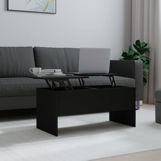 Couchtisch Schwarz 102x50,5x46,5 cm Holzwerkstoff - Pazzar.ch