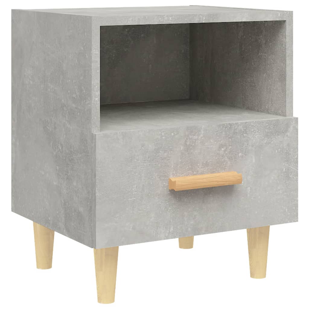 Nachttische 2 Stk. Betongrau 40x35x47 cm - Pazzar.ch