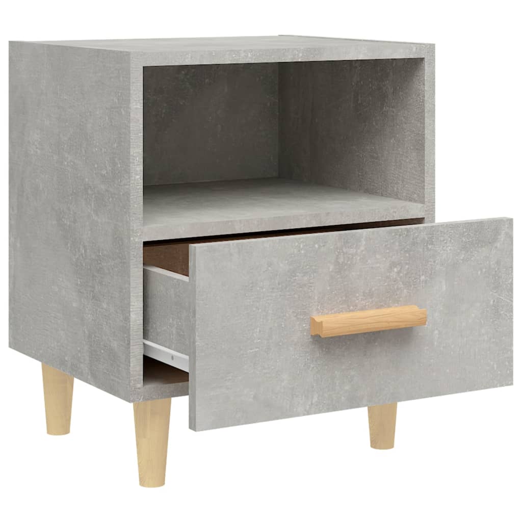 Nachttische 2 Stk. Betongrau 40x35x47 cm - Pazzar.ch