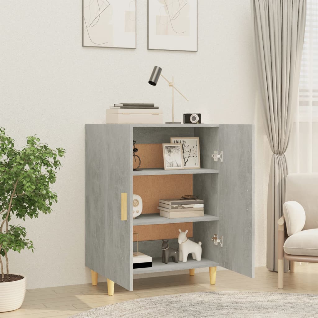 Sideboard Betongrau 70x34x90 cm Holzwerkstoff - Pazzar.ch