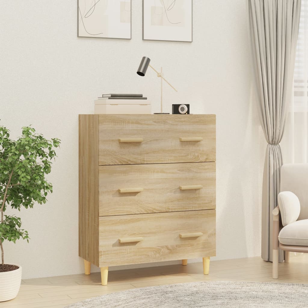 Sideboard Sonoma-Eiche 70x34x90 cm Holzwerkstoff - Pazzar.ch
