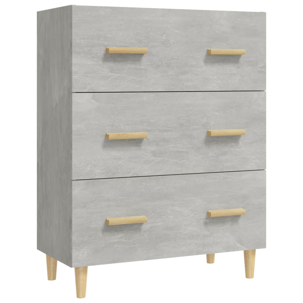 Sideboard Betongrau 70x34x90 cm Holzwerkstoff - Pazzar.ch