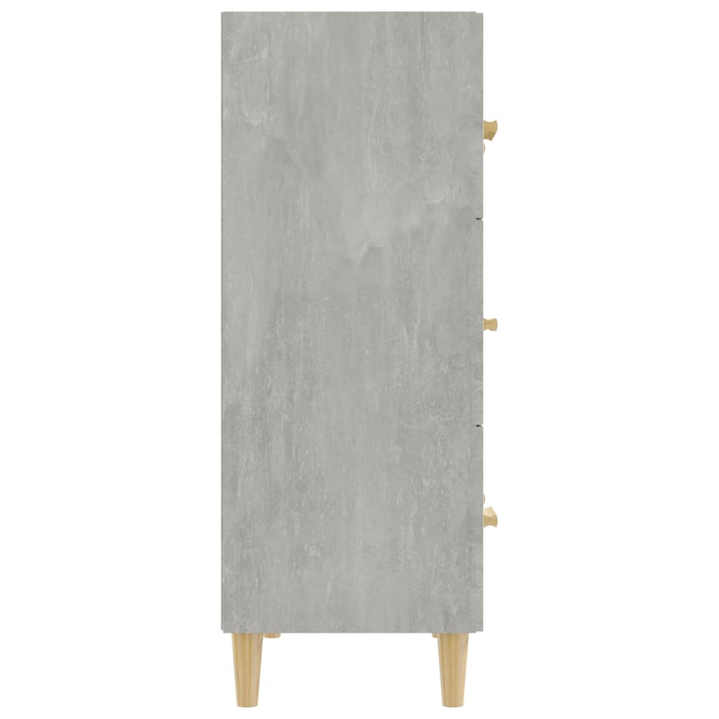 Sideboard Betongrau 70x34x90 cm Holzwerkstoff - Pazzar.ch