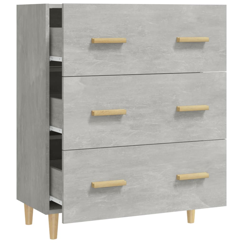 Sideboard Betongrau 70x34x90 cm Holzwerkstoff - Pazzar.ch