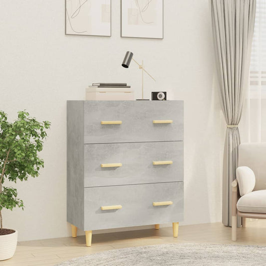 Sideboard Betongrau 70x34x90 cm Holzwerkstoff - Pazzar.ch