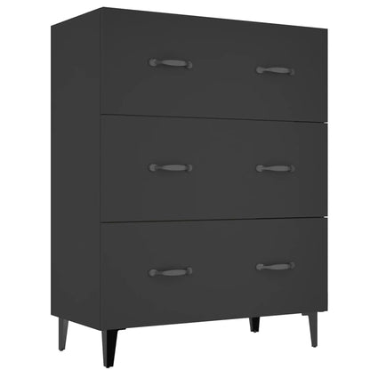 Sideboard Schwarz 69,5x34x90 cm Holzwerkstoff - Pazzar.ch