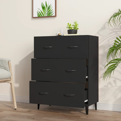 Sideboard Schwarz 69,5x34x90 cm Holzwerkstoff - Pazzar.ch