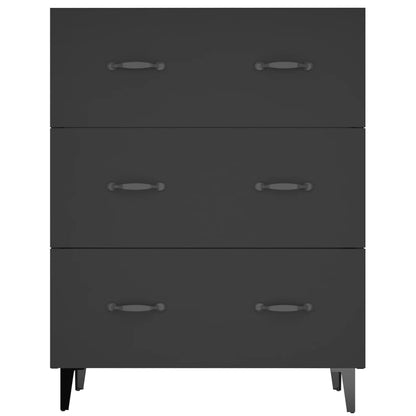 Sideboard Schwarz 69,5x34x90 cm Holzwerkstoff - Pazzar.ch