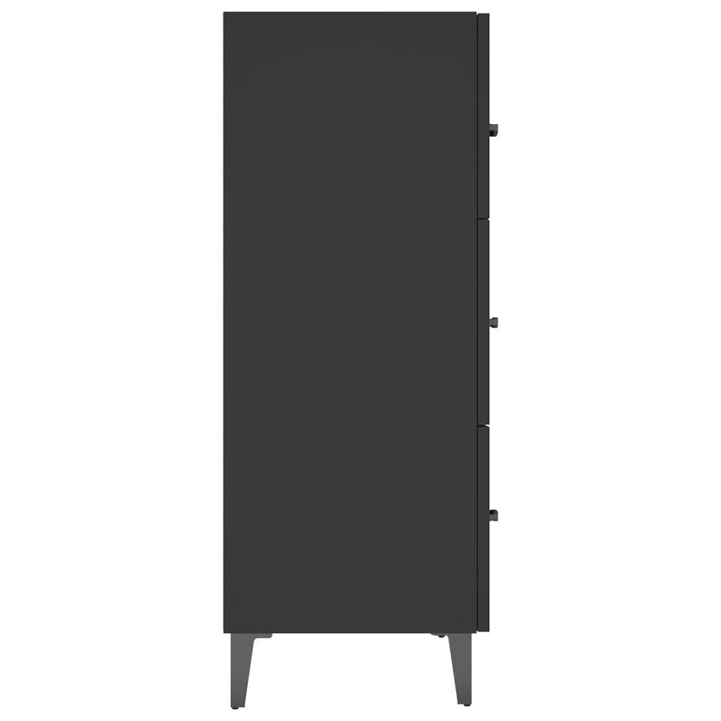 Sideboard Schwarz 69,5x34x90 cm Holzwerkstoff - Pazzar.ch