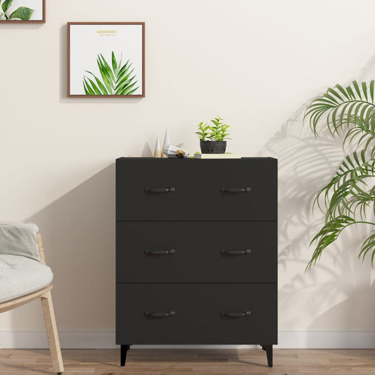 Sideboard Schwarz 69,5x34x90 cm Holzwerkstoff - Pazzar.ch
