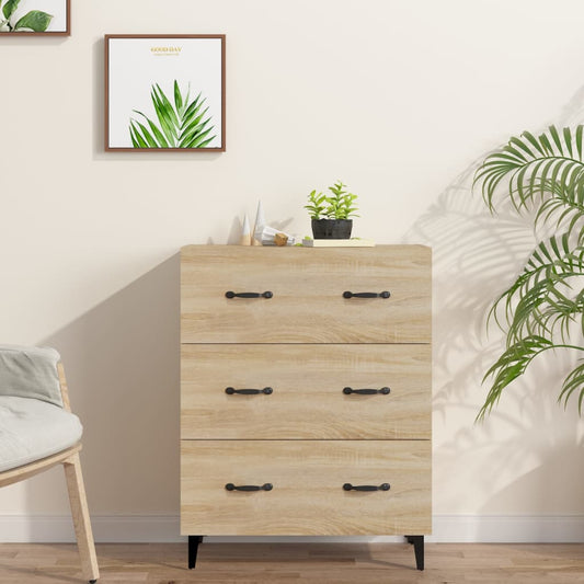 Sideboard Sonoma-Eiche 69,5x34x90 cm Holzwerkstoff - Pazzar.ch