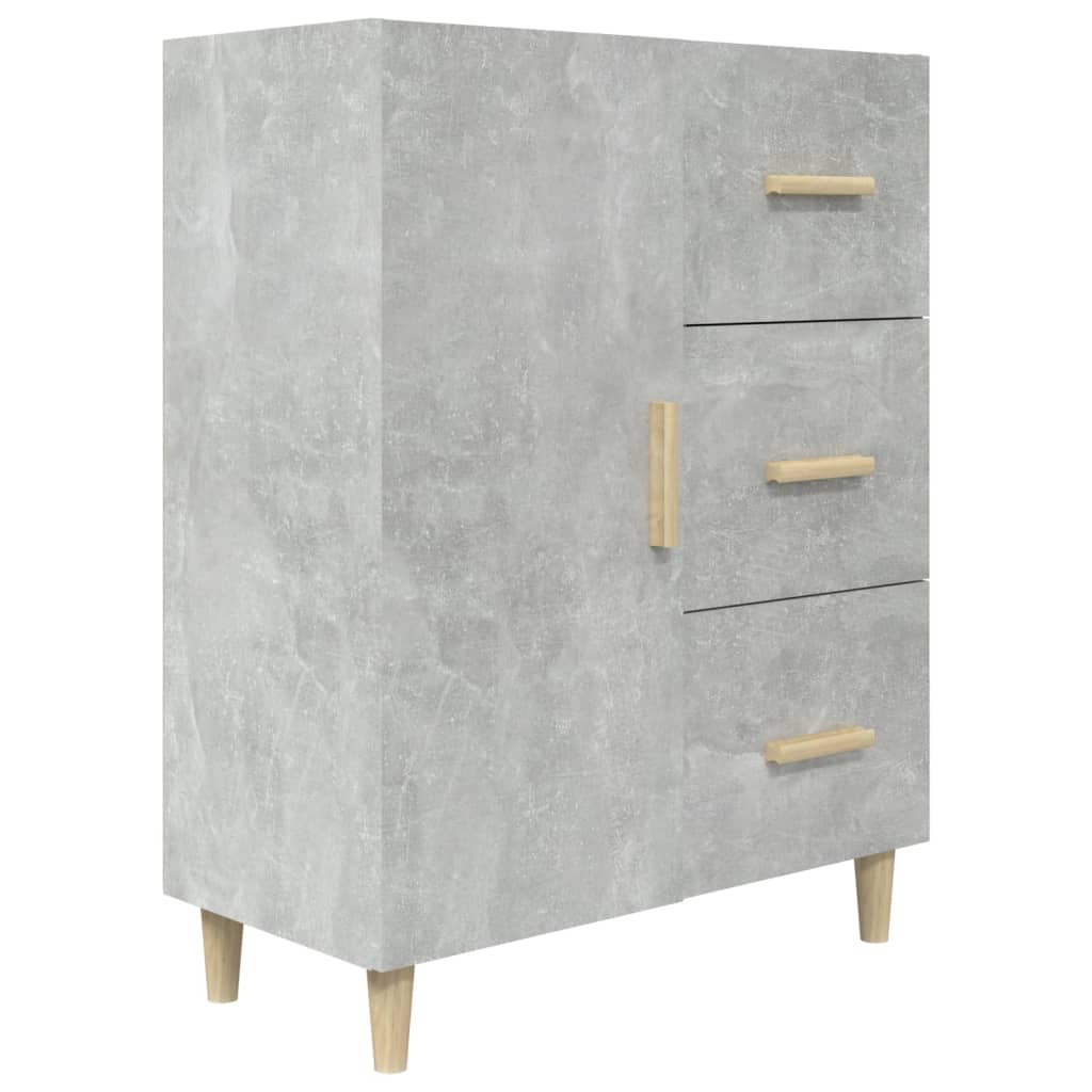 Sideboard Betongrau 69,5x34x90 cm Holzwerkstoff - Pazzar.ch
