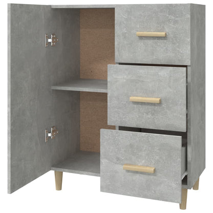 Sideboard Betongrau 69,5x34x90 cm Holzwerkstoff - Pazzar.ch