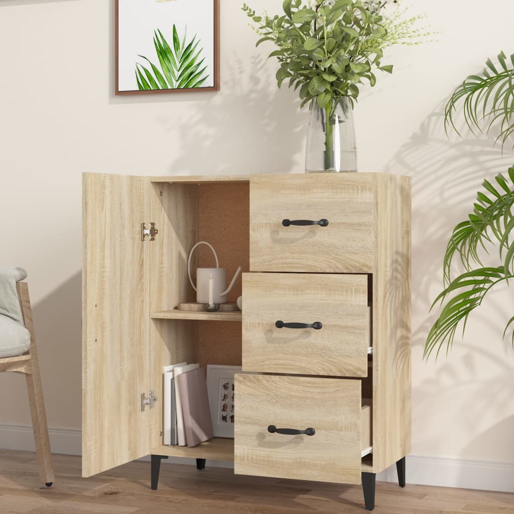Sideboard Sonoma-Eiche 69,5x34x90 cm Holzwerkstoff - Pazzar.ch
