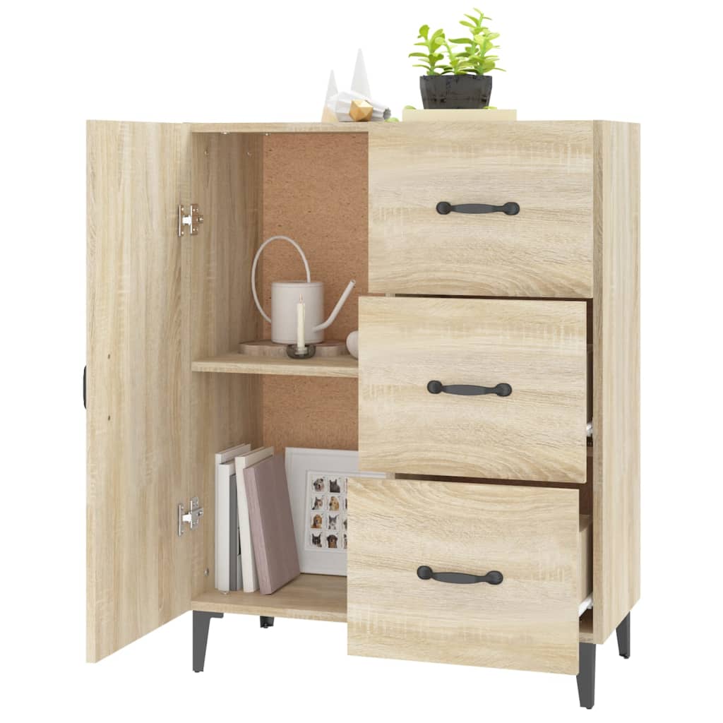 Sideboard Sonoma-Eiche 69,5x34x90 cm Holzwerkstoff - Pazzar.ch