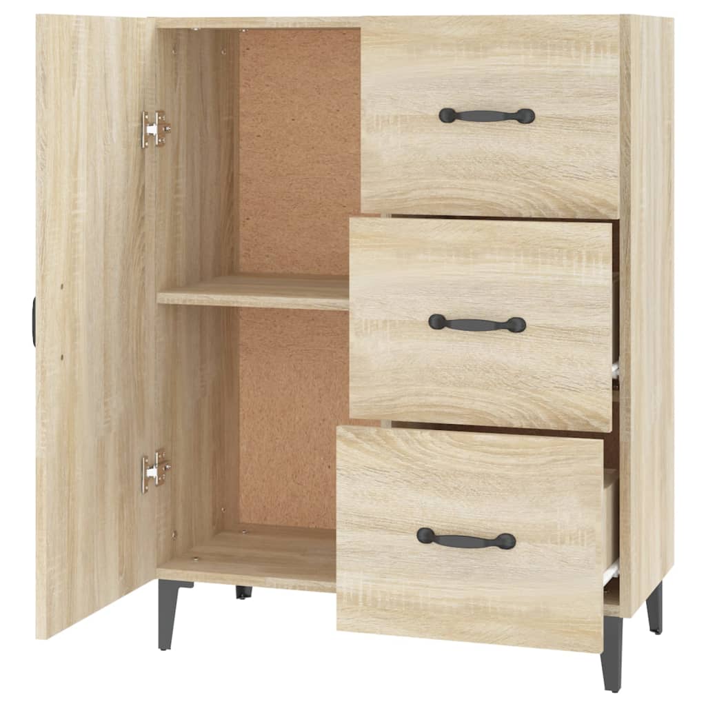 Sideboard Sonoma-Eiche 69,5x34x90 cm Holzwerkstoff - Pazzar.ch