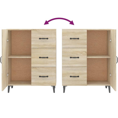 Sideboard Sonoma-Eiche 69,5x34x90 cm Holzwerkstoff - Pazzar.ch