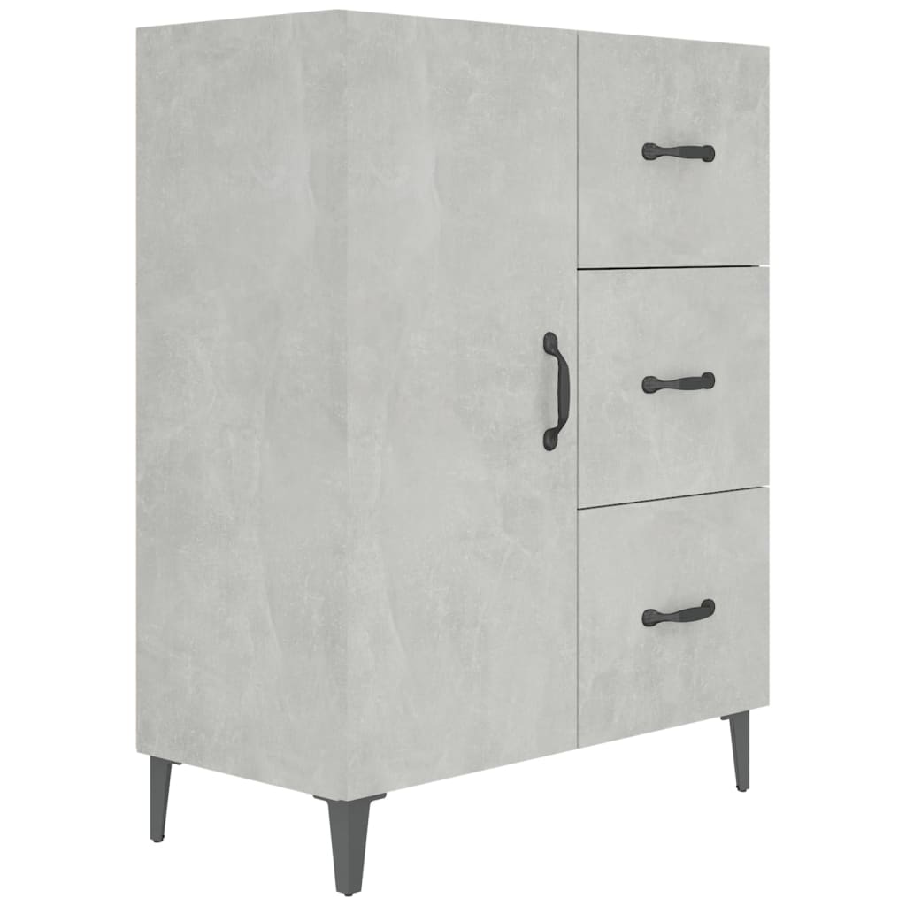 Sideboard Betongrau 69,5x34x90 cm Holzwerkstoff - Pazzar.ch