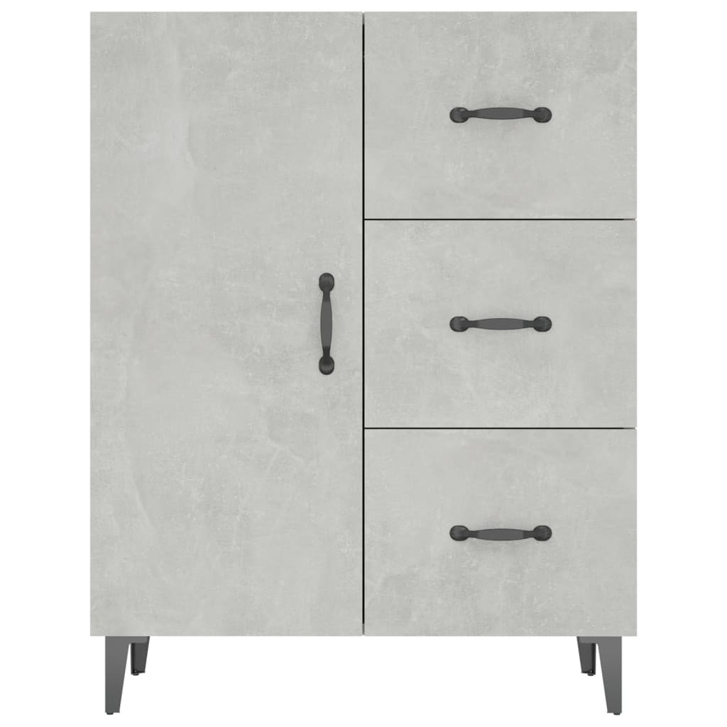 Sideboard Betongrau 69,5x34x90 cm Holzwerkstoff - Pazzar.ch