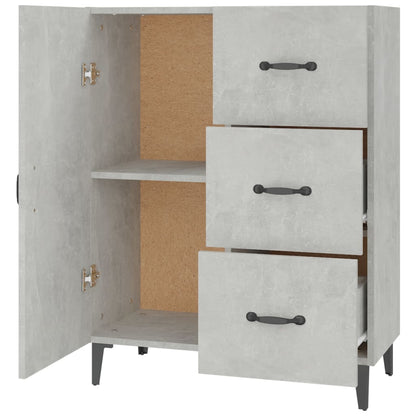 Sideboard Betongrau 69,5x34x90 cm Holzwerkstoff - Pazzar.ch