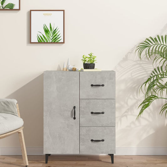 Sideboard Betongrau 69,5x34x90 cm Holzwerkstoff - Pazzar.ch