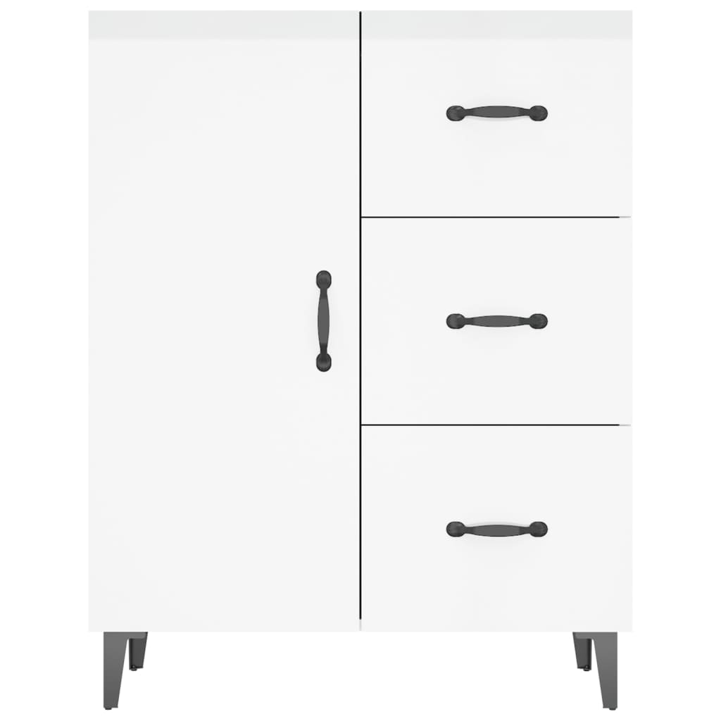 Sideboard Hochglanz-Weiß 69,5x34x90 cm Holzwerkstoff - Pazzar.ch