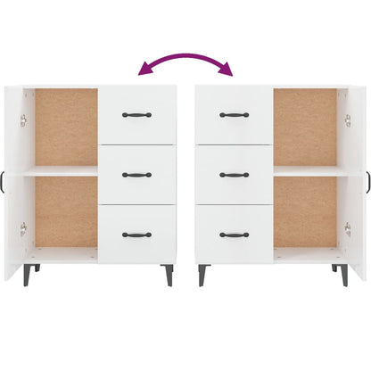 Sideboard Hochglanz-Weiß 69,5x34x90 cm Holzwerkstoff - Pazzar.ch