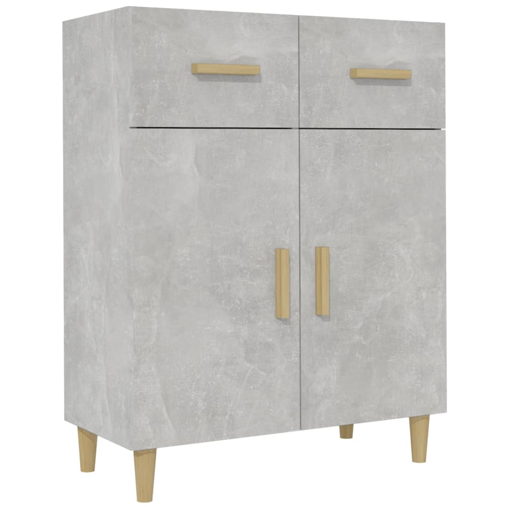 Sideboard Betongrau 69,5x34x89 cm Holzwerkstoff - Pazzar.ch