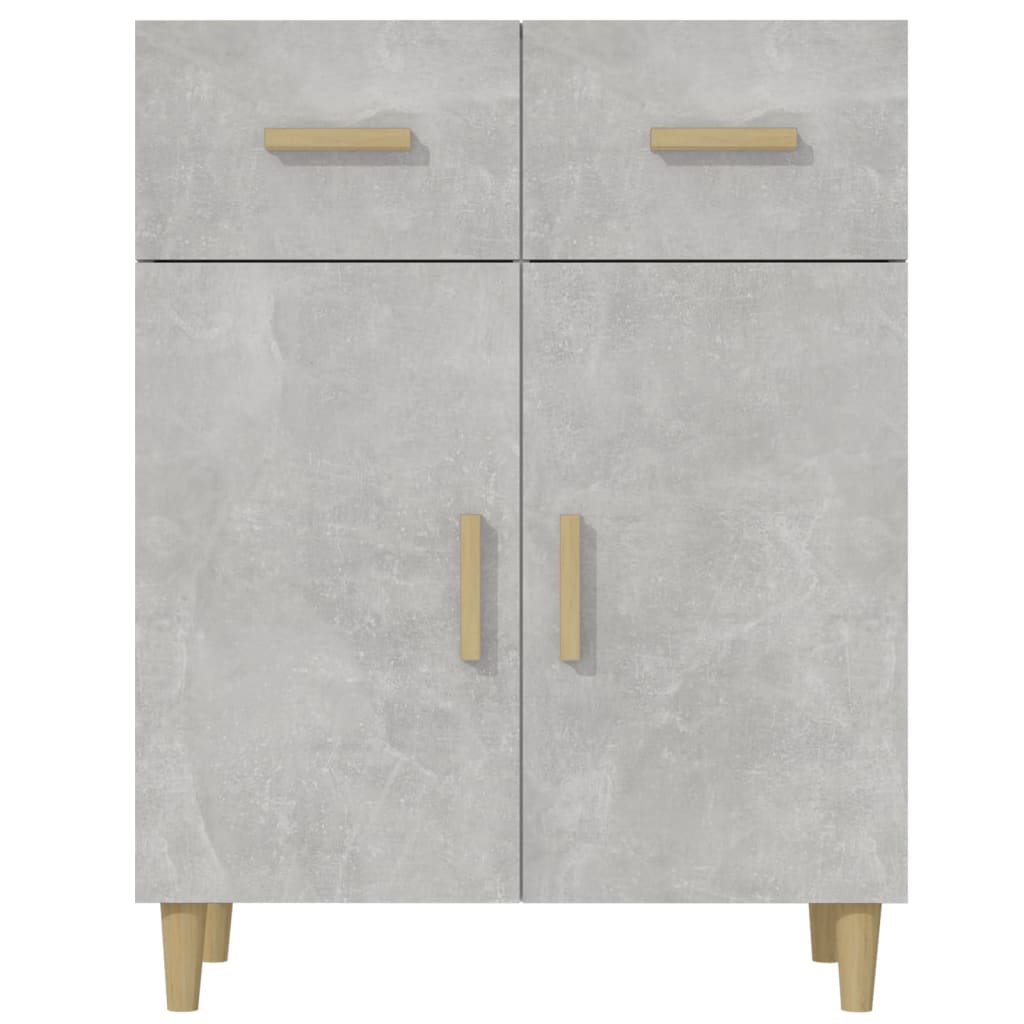 Sideboard Betongrau 69,5x34x89 cm Holzwerkstoff - Pazzar.ch