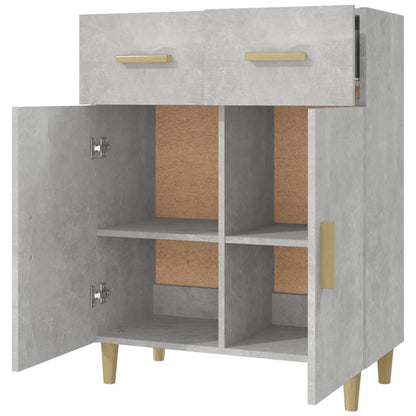 Sideboard Betongrau 69,5x34x89 cm Holzwerkstoff - Pazzar.ch