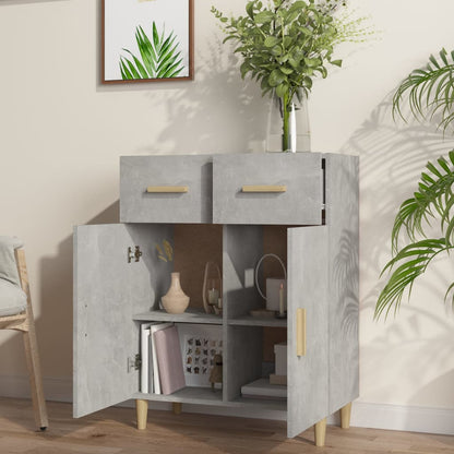 Sideboard Betongrau 69,5x34x89 cm Holzwerkstoff - Pazzar.ch