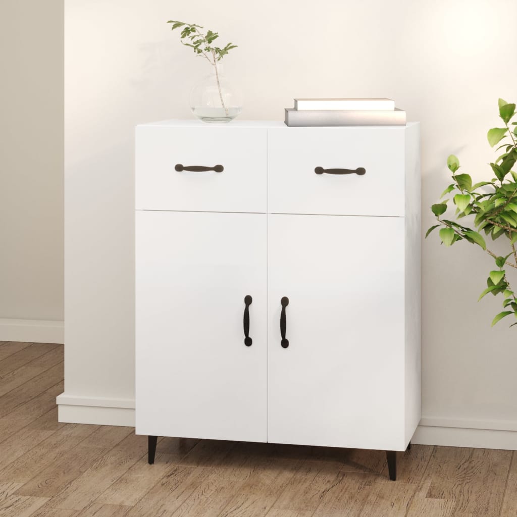 Sideboard Weiß 69,5x34x90 cm Holzwerkstoff - Pazzar.ch
