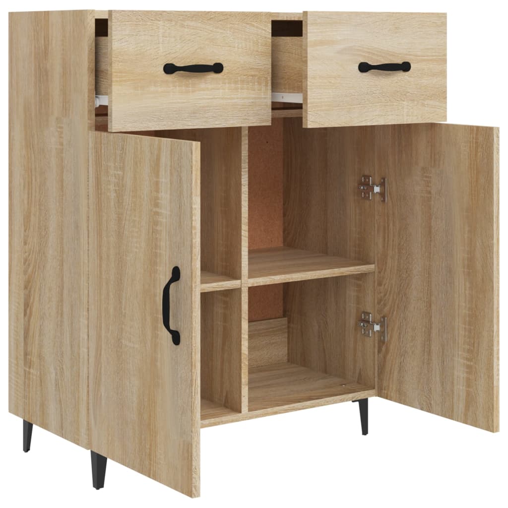 Sideboard Sonoma-Eiche 69,5x34x90 cm Holzwerkstoff - Pazzar.ch