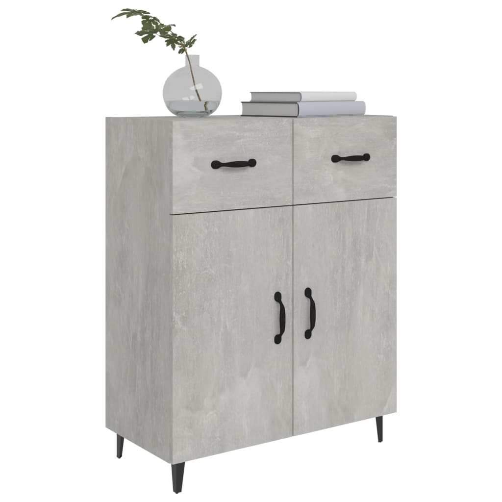 Sideboard Betongrau 69,5x34x90 cm Holzwerkstoff - Pazzar.ch
