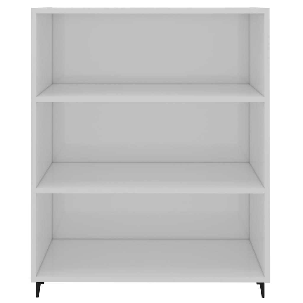Sideboard Hochglanz-Weiß 69,5x32,5x90 cm Holzwerkstoff - Pazzar.ch