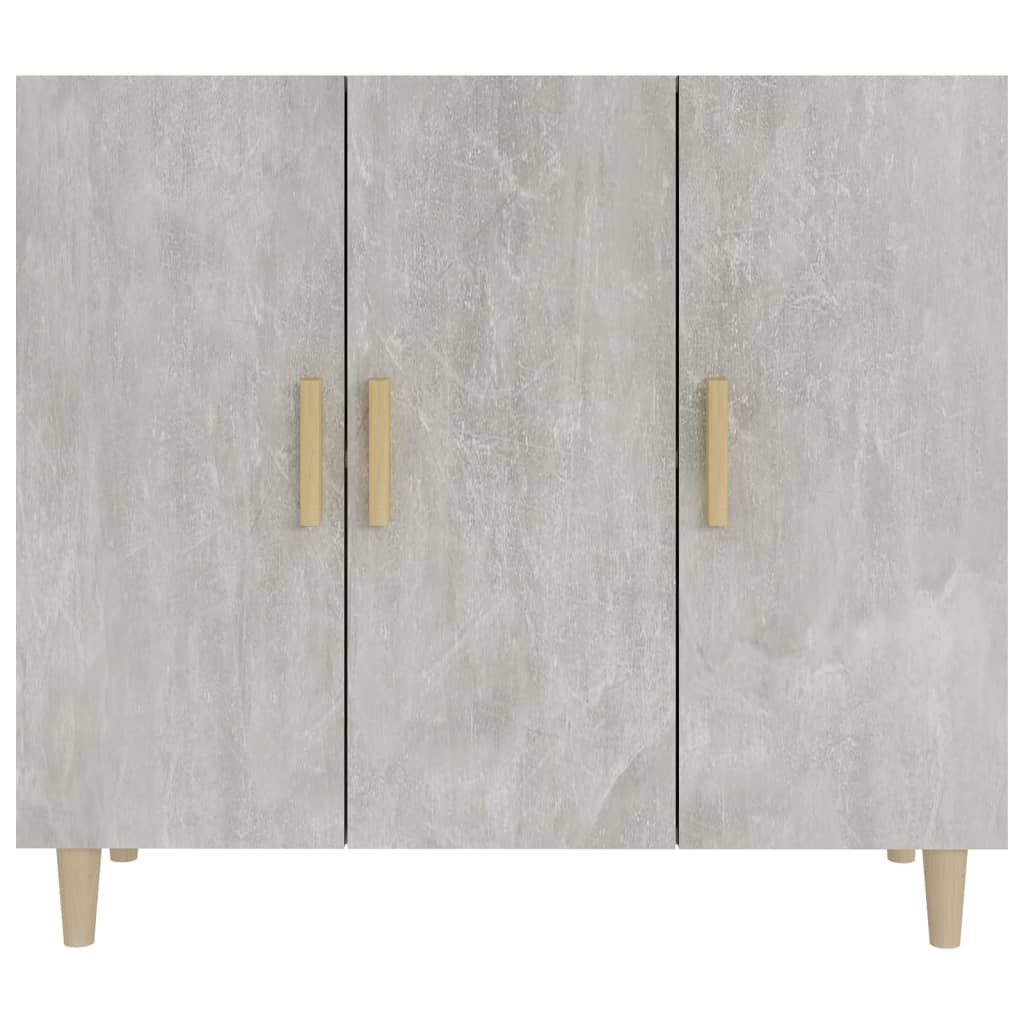 Sideboard Betongrau 90x34x80 cm Holzwerkstoff - Pazzar.ch