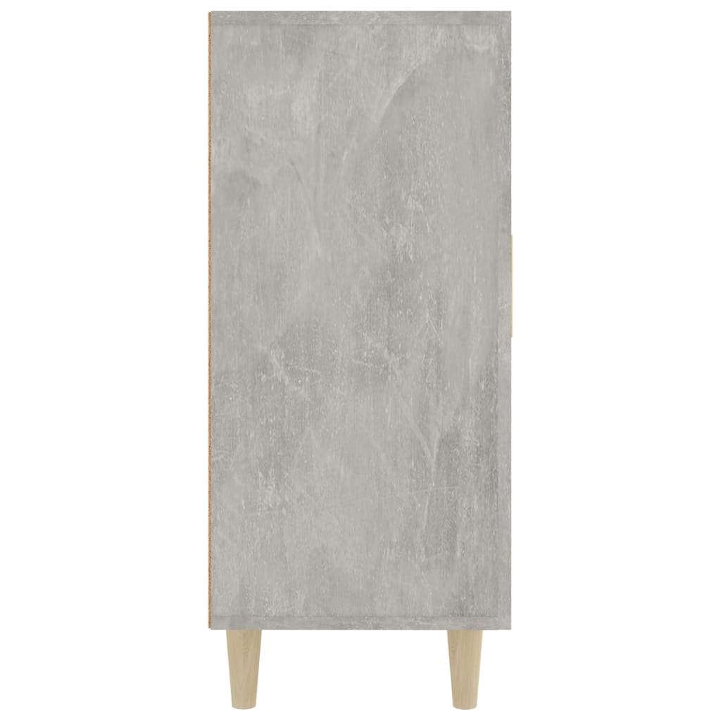 Sideboard Betongrau 90x34x80 cm Holzwerkstoff - Pazzar.ch