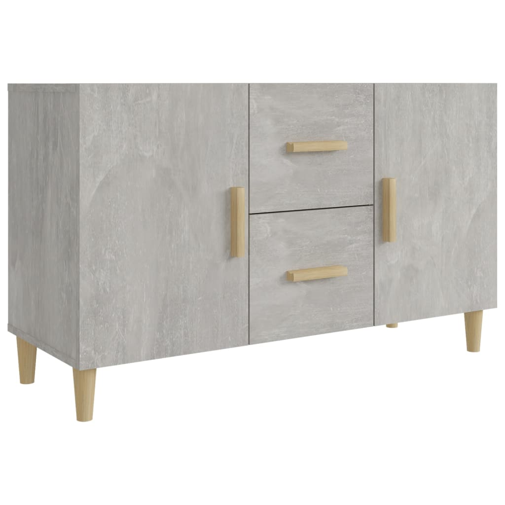 Sideboard Betongrau 100x36x60 cm Holzwerkstoff - Pazzar.ch