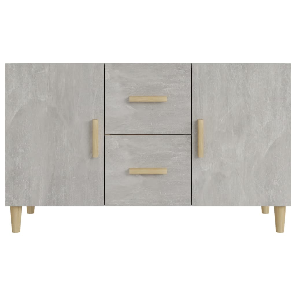 Sideboard Betongrau 100x36x60 cm Holzwerkstoff - Pazzar.ch