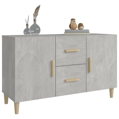 Sideboard Betongrau 100x36x60 cm Holzwerkstoff - Pazzar.ch