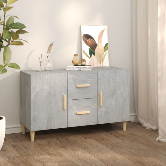 Sideboard Betongrau 100x36x60 cm Holzwerkstoff - Pazzar.ch