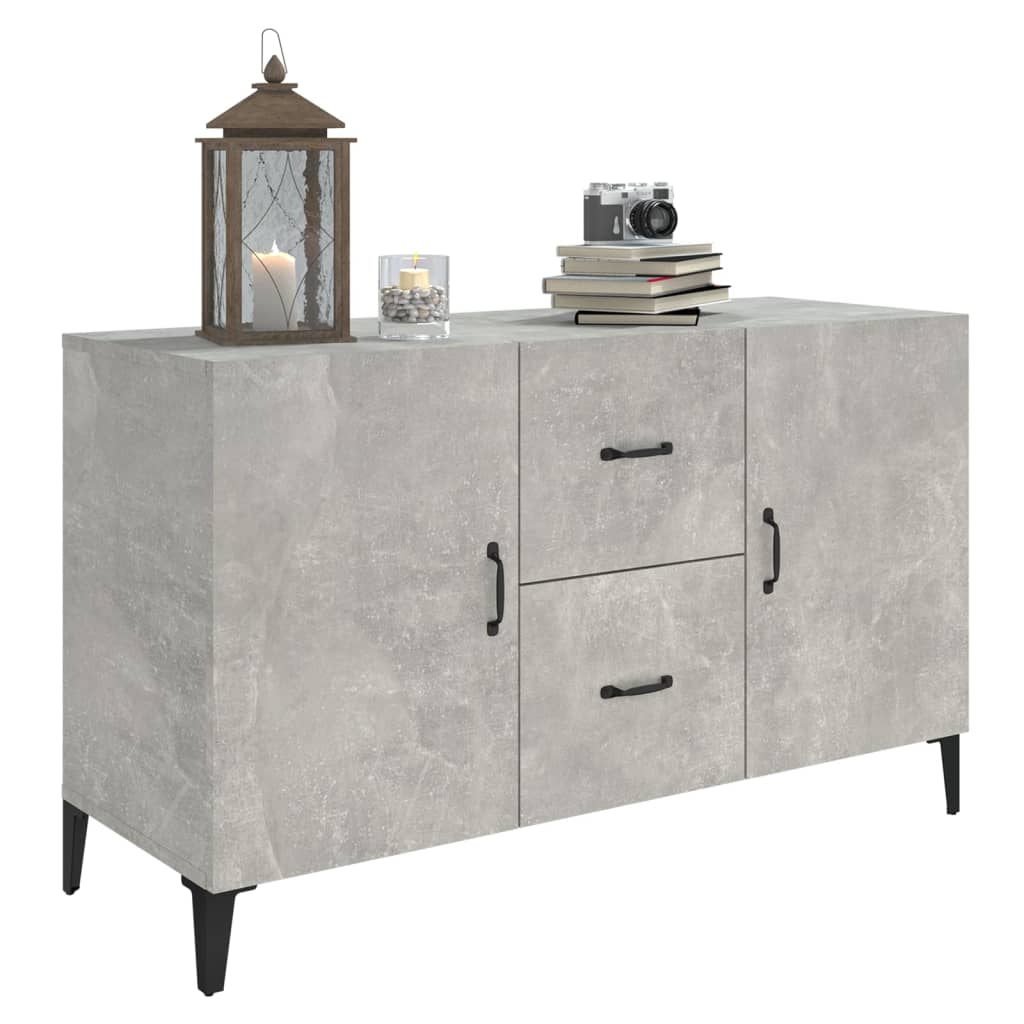 Sideboard Betongrau 100x36x60 cm Holzwerkstoff - Pazzar.ch