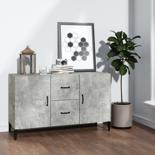 Sideboard Betongrau 100x36x60 cm Holzwerkstoff - Pazzar.ch