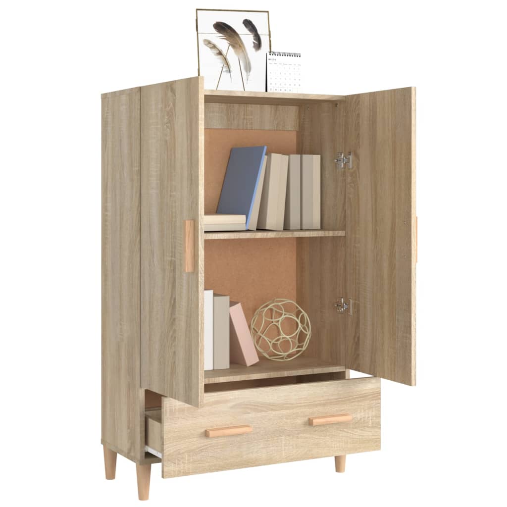 Highboard Sonoma-Eiche 70x31x115 cm Holzwerkstoff - Pazzar.ch