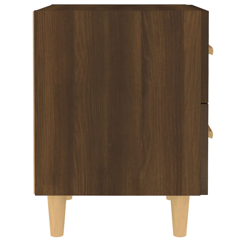 Nachttische 2 Stk. Braun Eichen-Optik 40x35x47,5 cm - Pazzar.ch