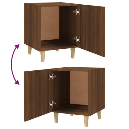 Nachttische 2 Stk. Braun Eichen-Optik Holzwerkstoff - Pazzar.ch
