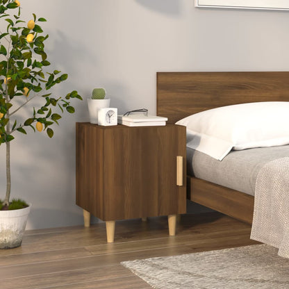 Nachttische 2 Stk. Braun Eichen-Optik Holzwerkstoff - Pazzar.ch