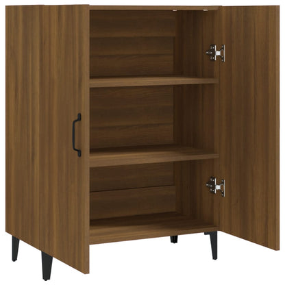 Sideboard Braun Eichen-Optik 70x34x90 cm Holzwerkstoff - Pazzar.ch